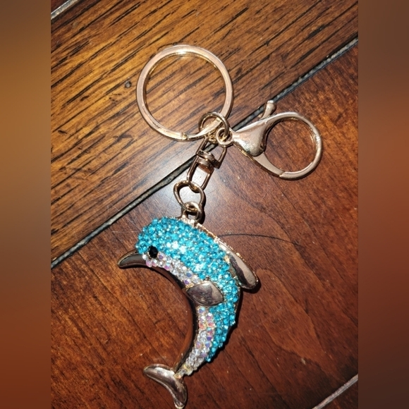 Bag Charm of blue dolphin - Picture 4 of 4